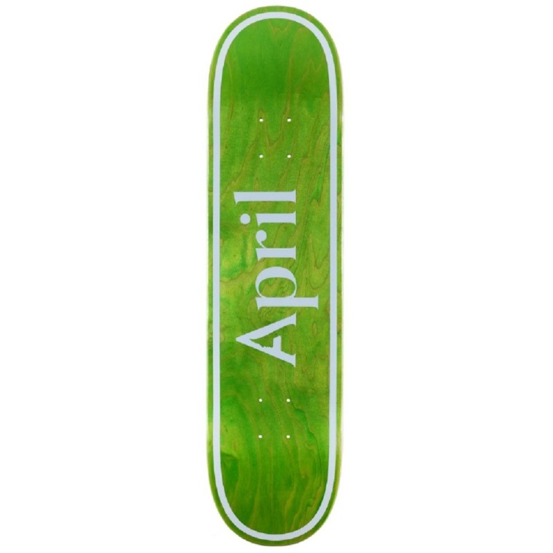Planche April Skateboards OG Logo Invert Green 8.25