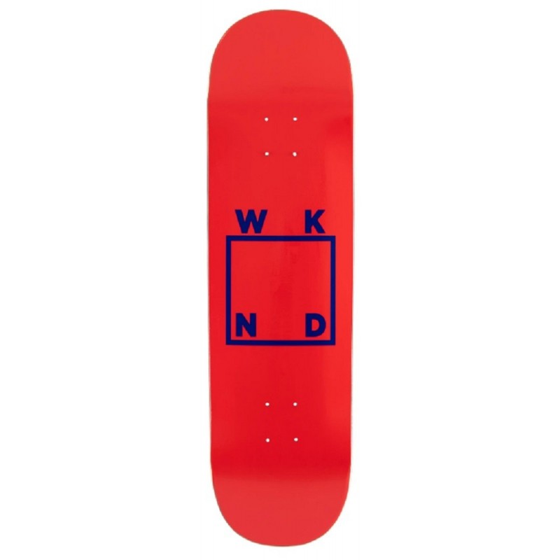 WKND Skateboards Logo Red Blue Deck 8.375