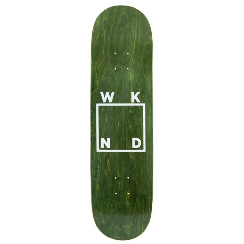  WKND Skateboards Glitter Logo Green Deck 8.5