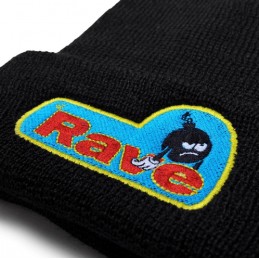 Rave Sad Bomb Wool Beanie Black