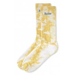 Buttergoods Logo Dye Socks Gold