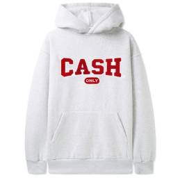 Cash Only College Chenile Pullover Hoodie Ash Grey-1
