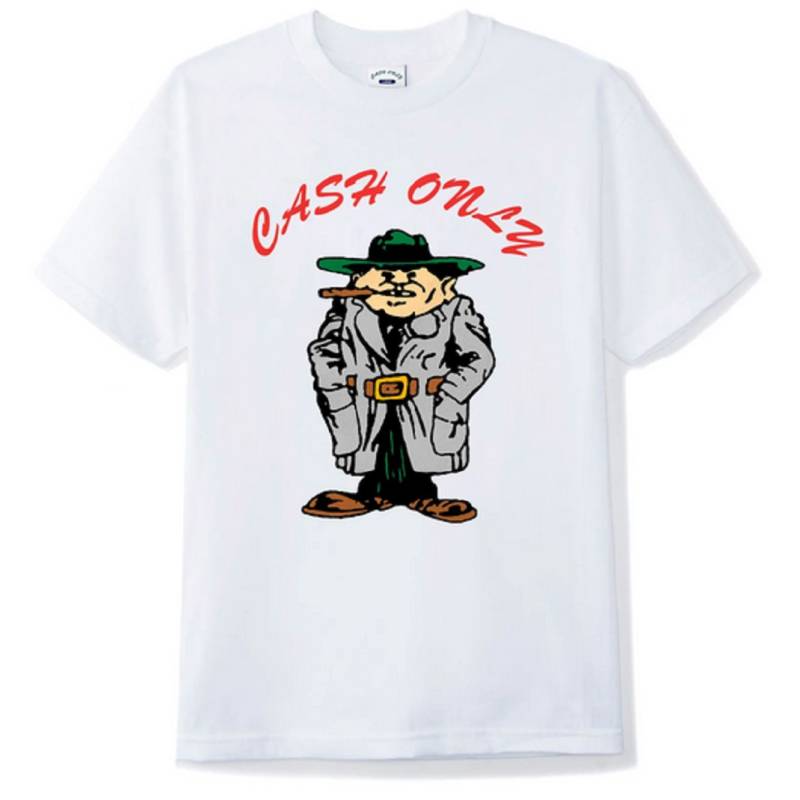 Cash Only Wise Guy Tee White-1