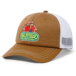 Butter Goods Drill Trucker Cap Brown-1