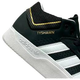 Adidas Tyshawn Black White Gold-4