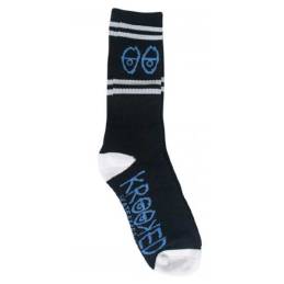 Krooked Socks Eyes Black Blue White-1