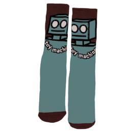 Toy Machine Socks Robot Slate-1