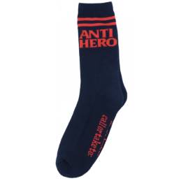 Antihero Socks Black Hero If Found Navy Red-1